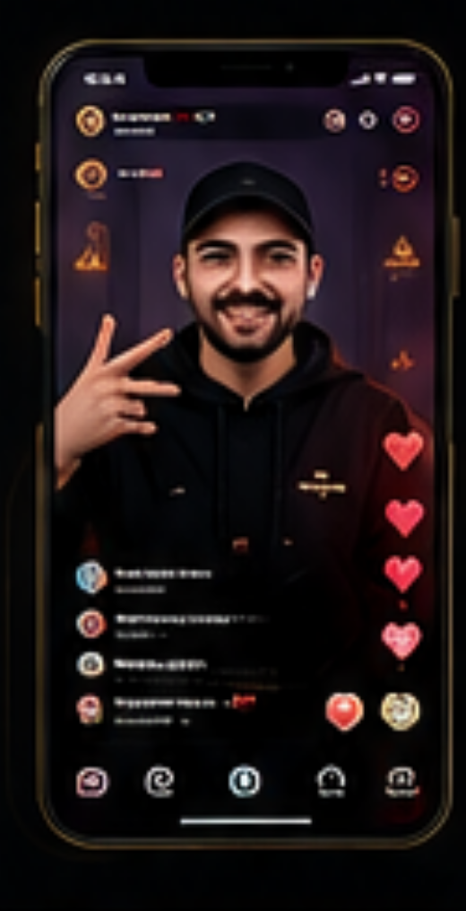 Creator application visual in a LIVE phone interface